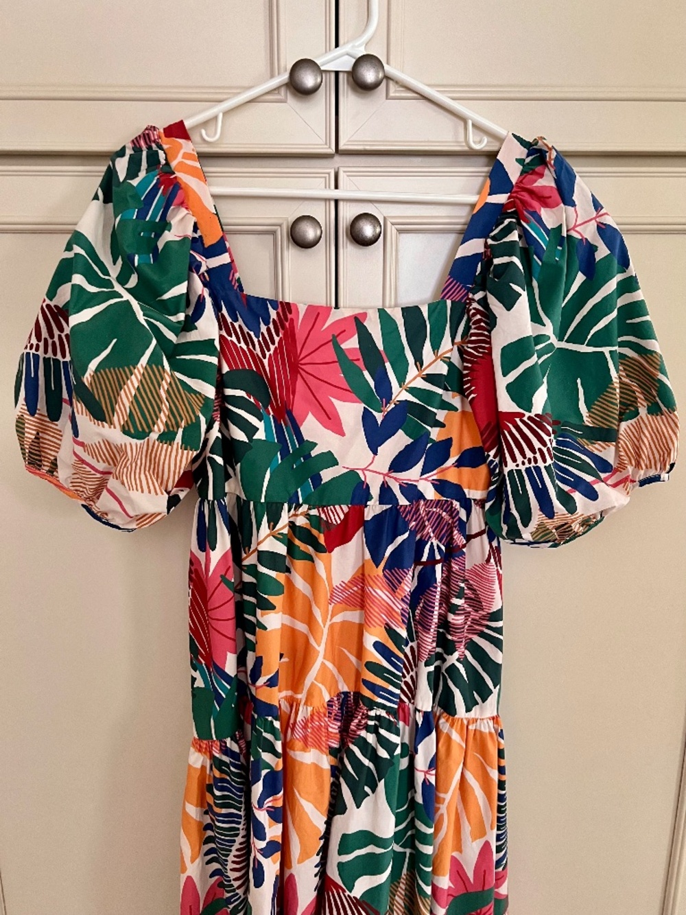 FARM Rio Macaw Midi Tired Dress - Picture 4 of 5